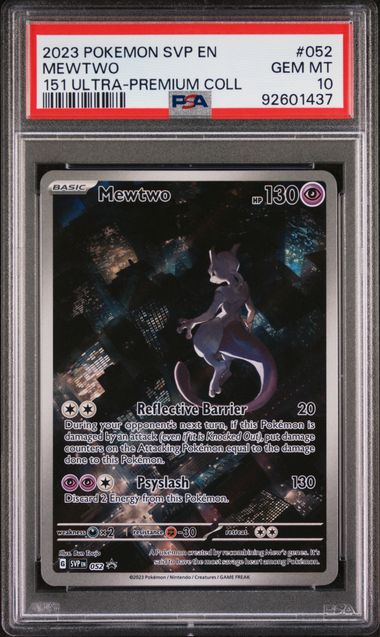 PSA 10 - Pokemon  151 - Mewtwo #052 Black Star Promo