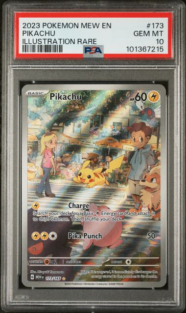 PSA 10 - Pokemon 151 - Pikachu #173