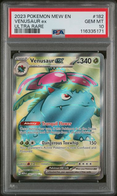 PSA 10 - Pokemon 151 - Venusaur ex #182