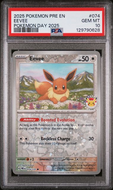 PSA 10 - Pokemon Day 2025 - Eevee #074