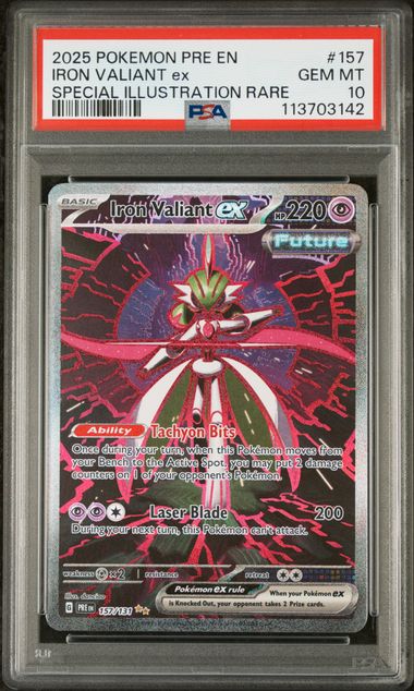PSA 10 - Prismatic Evolutions - Iron Valiant EX #157