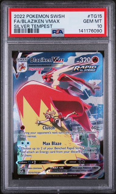 PSA 10 - Silver Tempest  - Blaziken VMAX #TG15