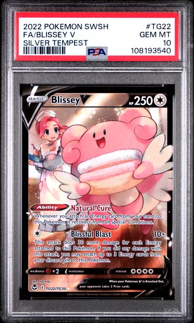 PSA 10 - Silver Tempest  - Blissey V #TG22