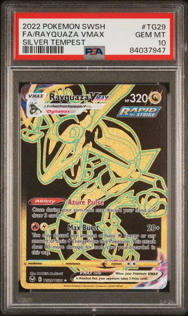 PSA 10 - Silver Tempest - Rayquaza VMAX #TG29