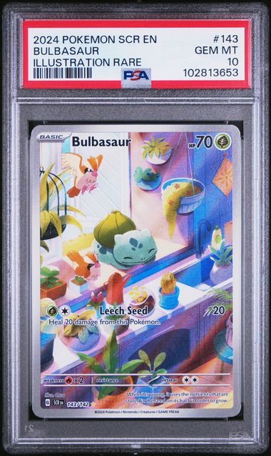 PSA 10 - Stellar Crown - Bulbasaur #143