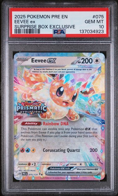 PSA 10  - Surprise Box Exclusive - Eevee EX #075
