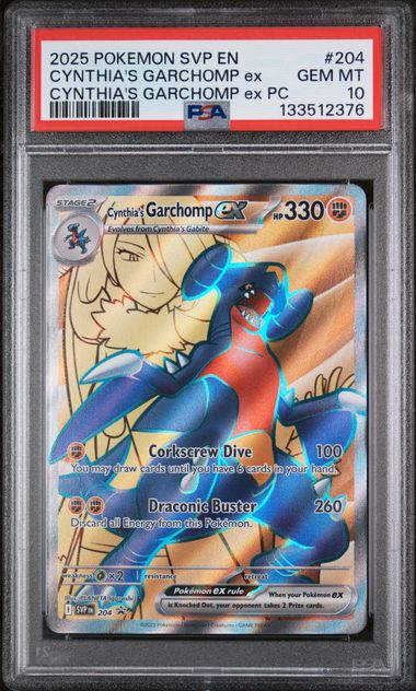 PSA 10 - SVP Promo - Cynthia's Garchomp ex #204