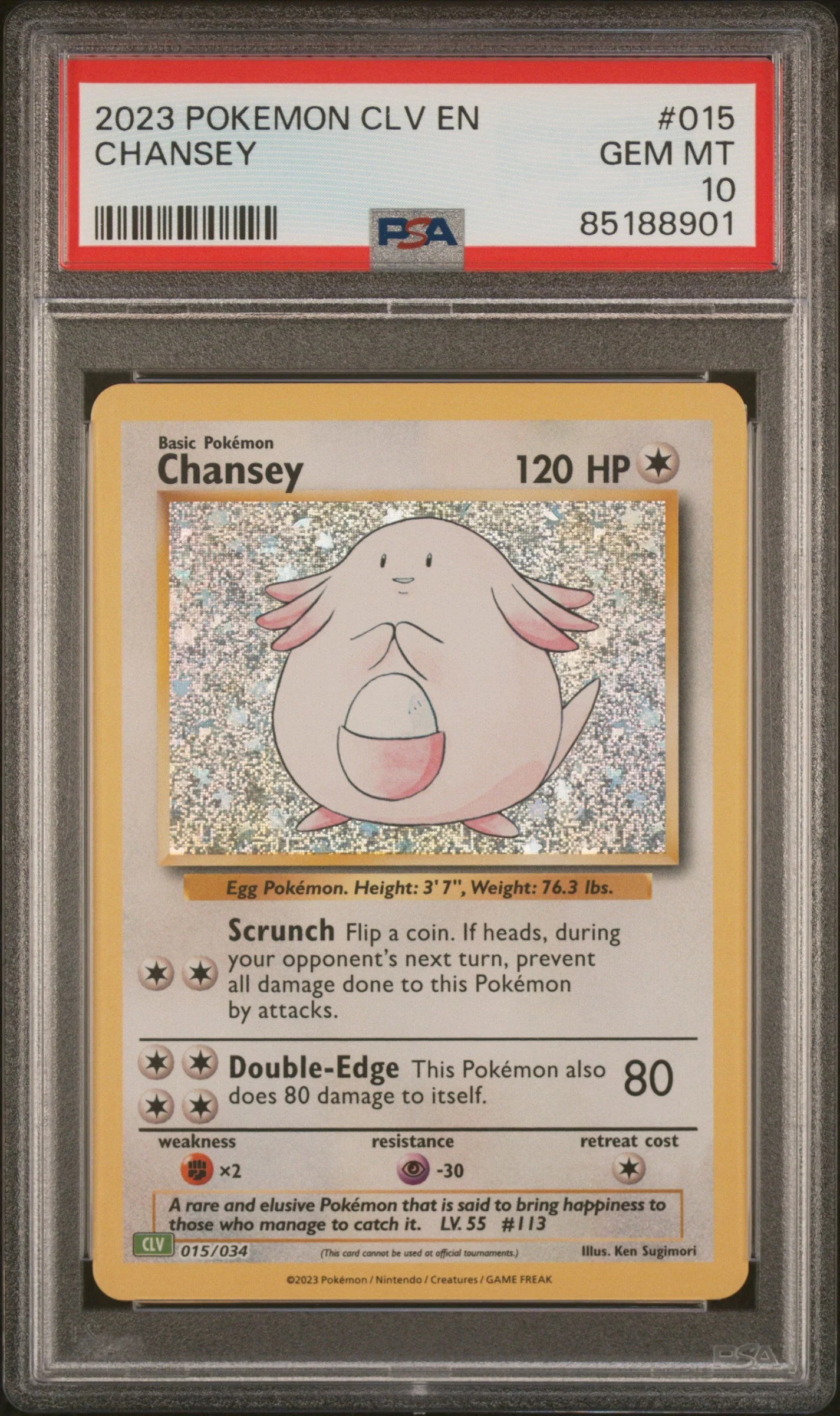 PSA 10 - TCG Classic - Chansey #015