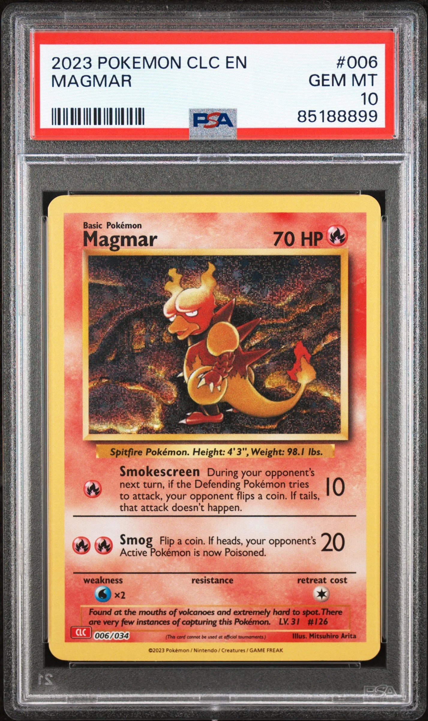 PSA 10 - TCG Classic - Magmar #006