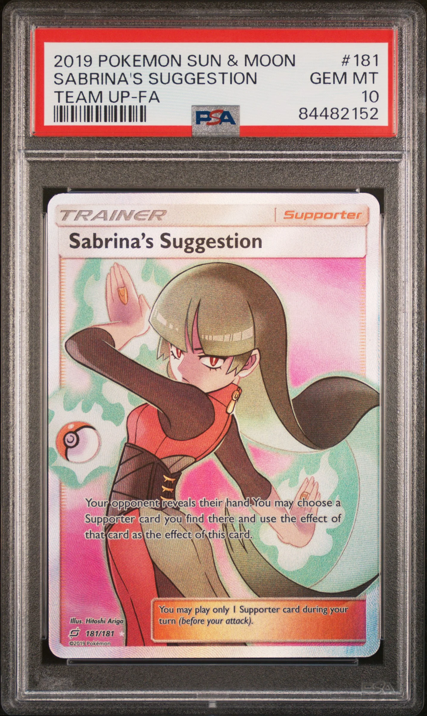 PSA 10 - Team Up - Sabrina's Suggestion #181