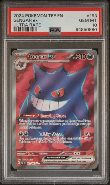 PSA 10 - Temporal Forces  - Gengar ex #193