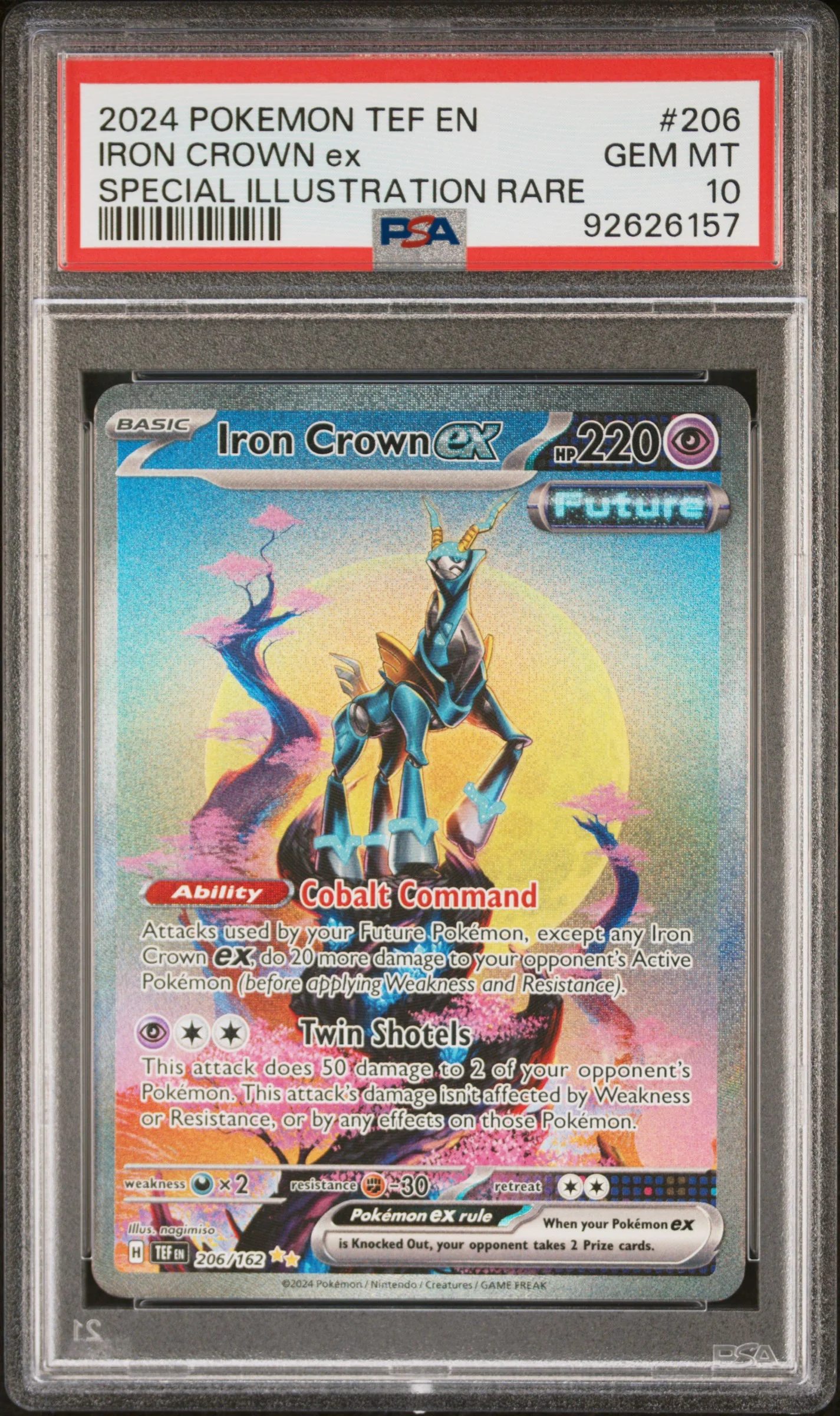PSA 10 - Temporal Forces - Iron Crown Ex #206