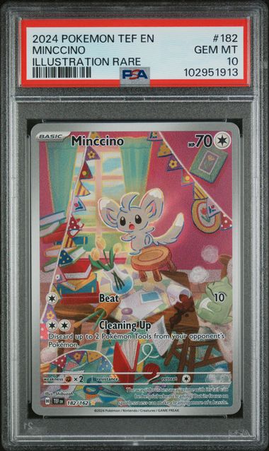 PSA 10 - Temporal Forces  - Minccino #182