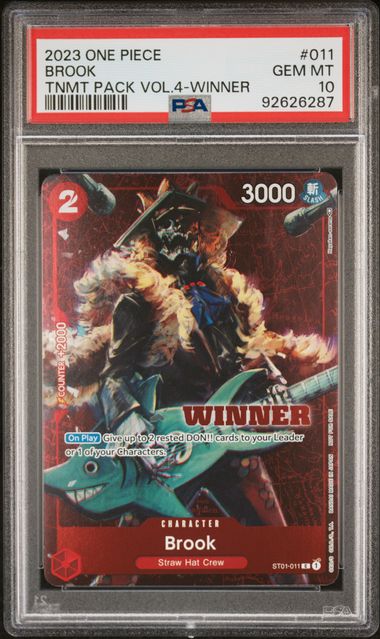 PSA 10 - Tournament Pack Vol 4 Winner - Brook #ST01-011