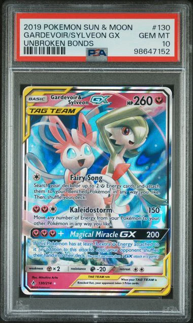 PSA 10 - Unbroken Bonds - Gardevoir Sylveon Gx #130