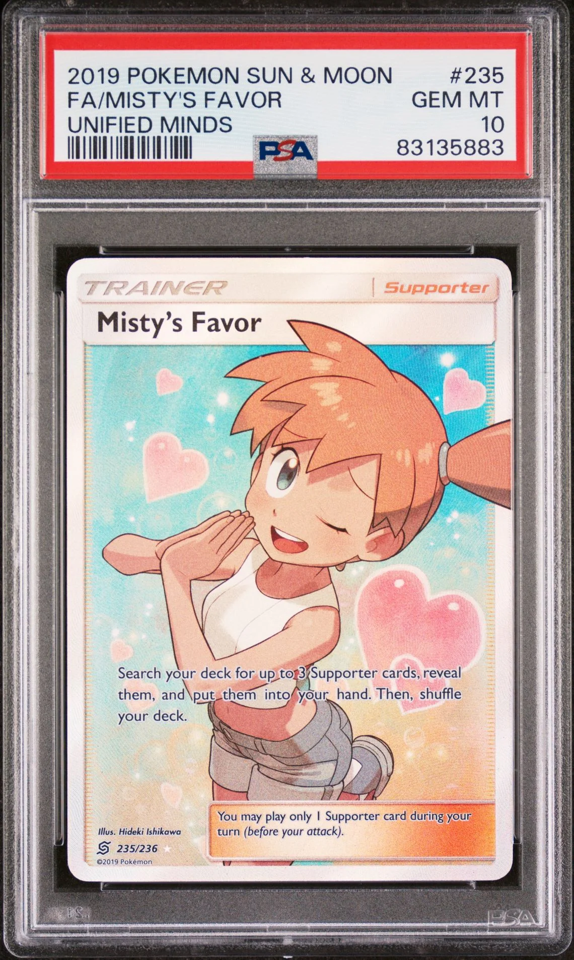 PSA 10 - Unified Minds - Misty's Favor #235