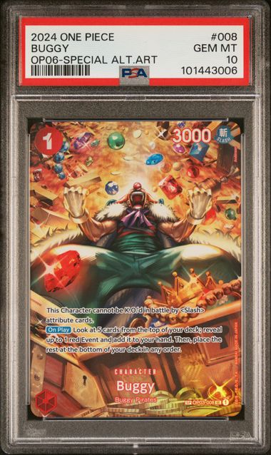PSA 10 - Wings of Captain - Buggy SP #008