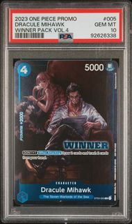 PSA 10 - Winner Pack Vol 4 - Dracule Mihawk #ST03-005