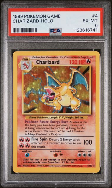 PSA 6 - Base Set - Charizard Holo #4