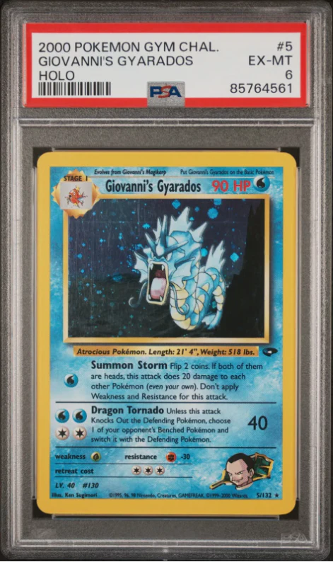 PSA 6 - Gym Challenge - Giovanni's Gyarados - #5