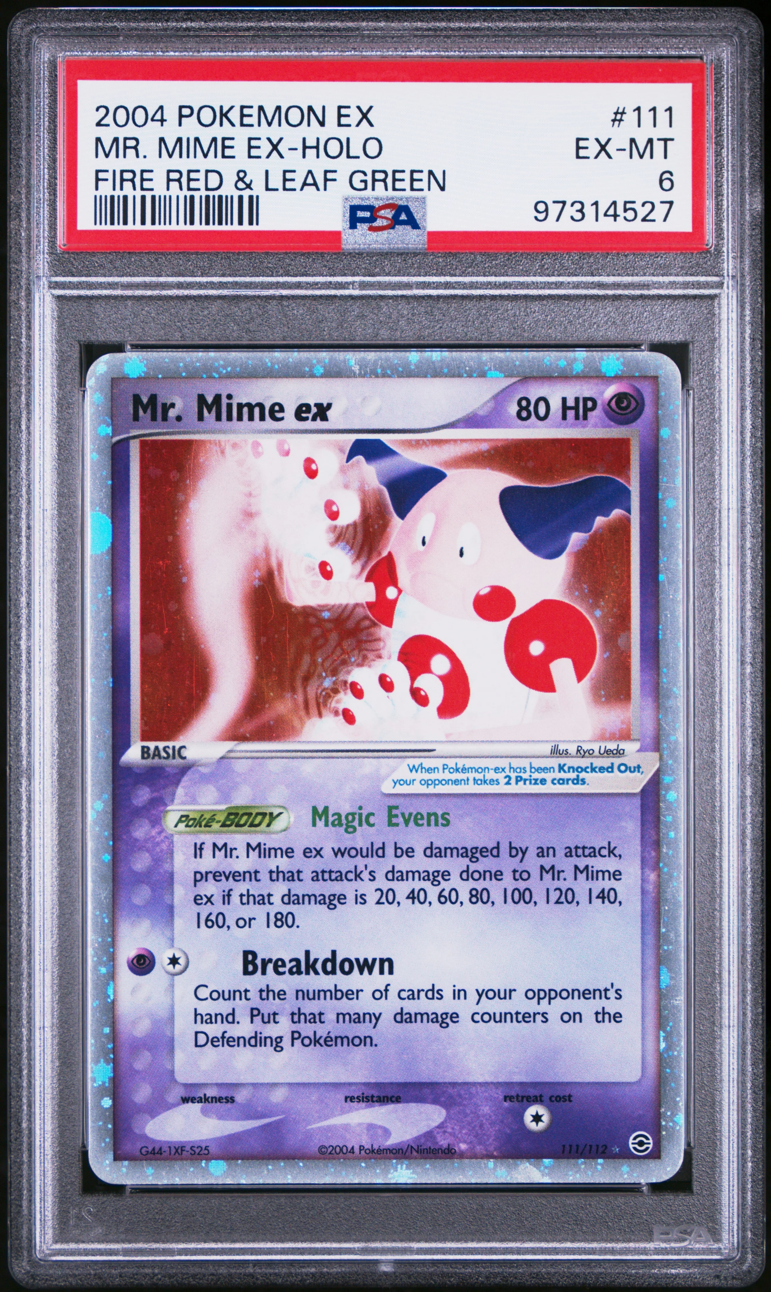 PSA 6 - Mr. Mime EX - Holo #111