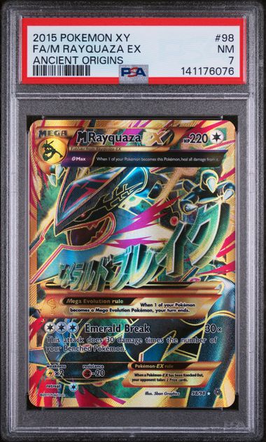 PSA 7 - Ancient Origins - M Rayquaza EX #98