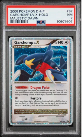 PSA 7 - Majestic Dawn - Garchomp LV.X #97
