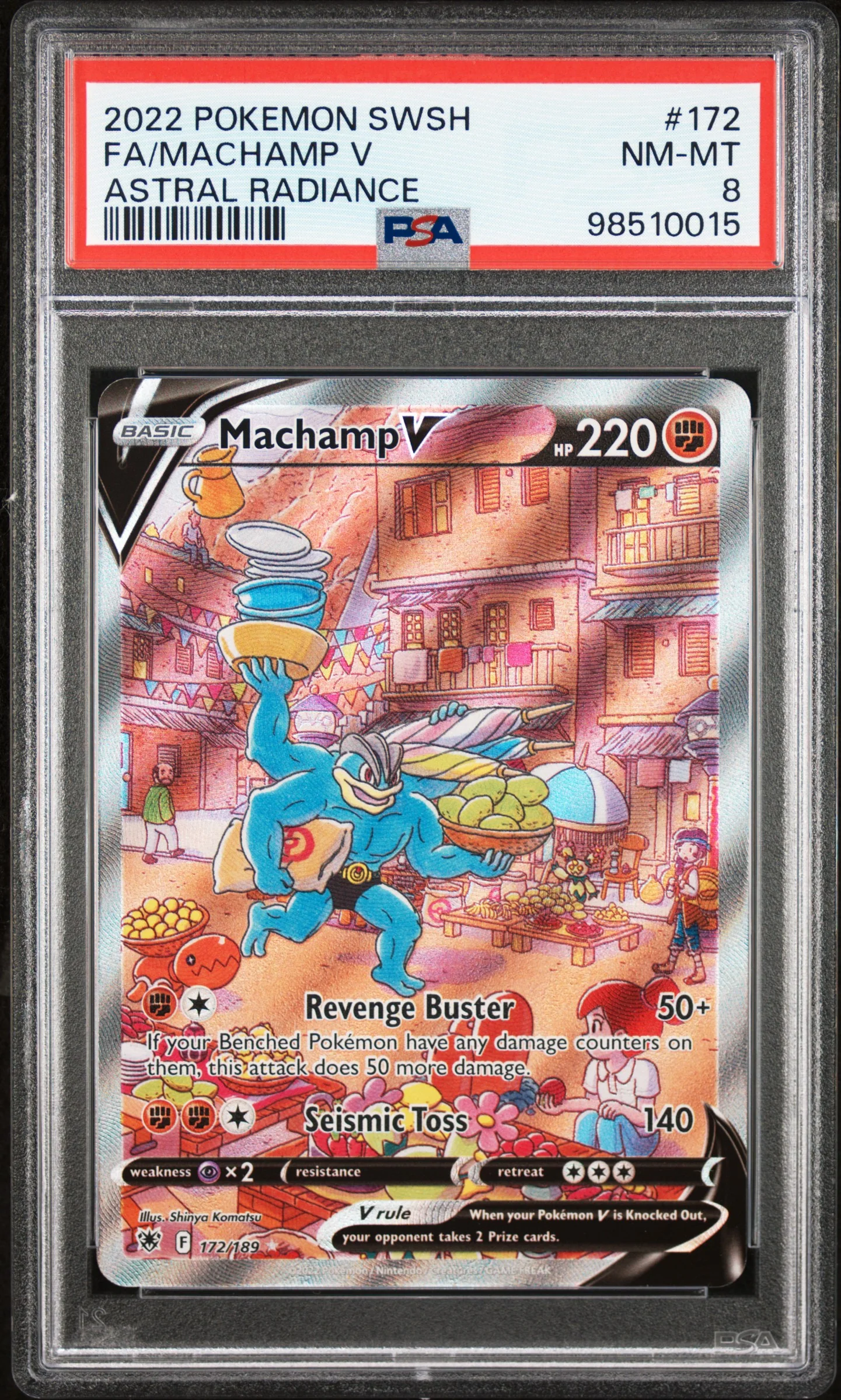 PSA 8 - Astral Radiance - Machamp V #172