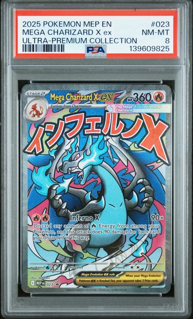PSA 8 - Black Star Promo - Mega Charizard X EX #023