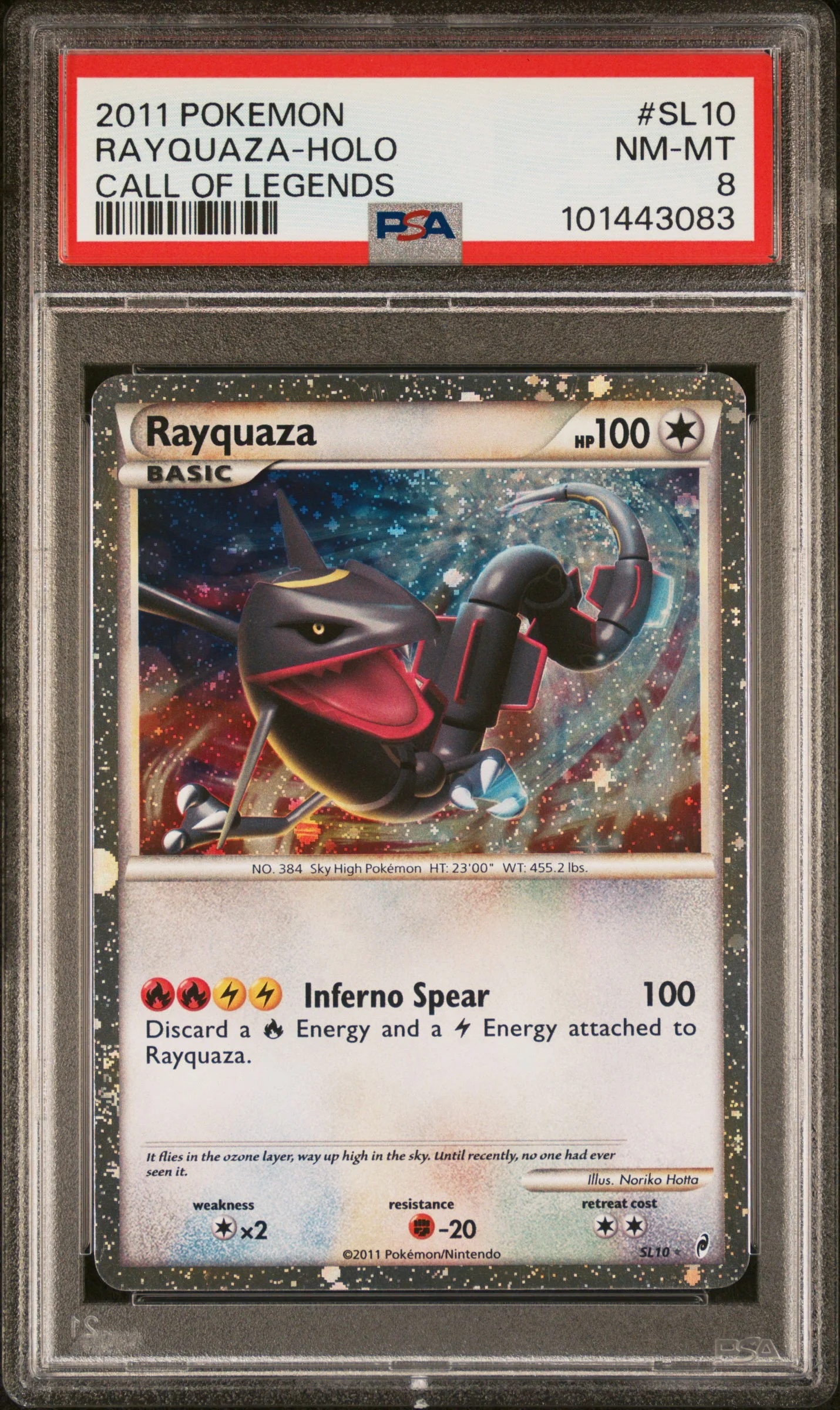 PSA 8 - Call of Legends - Rayquaza Holo #SL10
