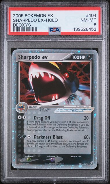 PSA 8 - Deoxys - Sharpedo EX #104