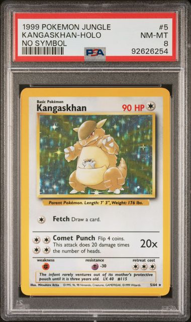 PSA 8 - Jungle - Kangaskhan Holo No Symbol #5