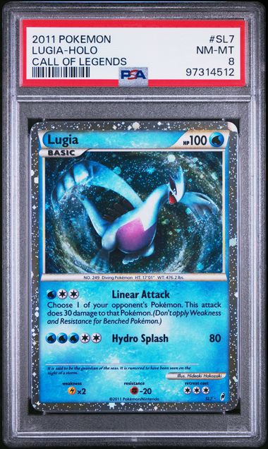 PSA 8 - Lugia - Holo - Call of Legends #SL7
