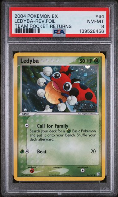 PSA 8 - Team Rocket Returns - Ledyba Reverse Holo #64