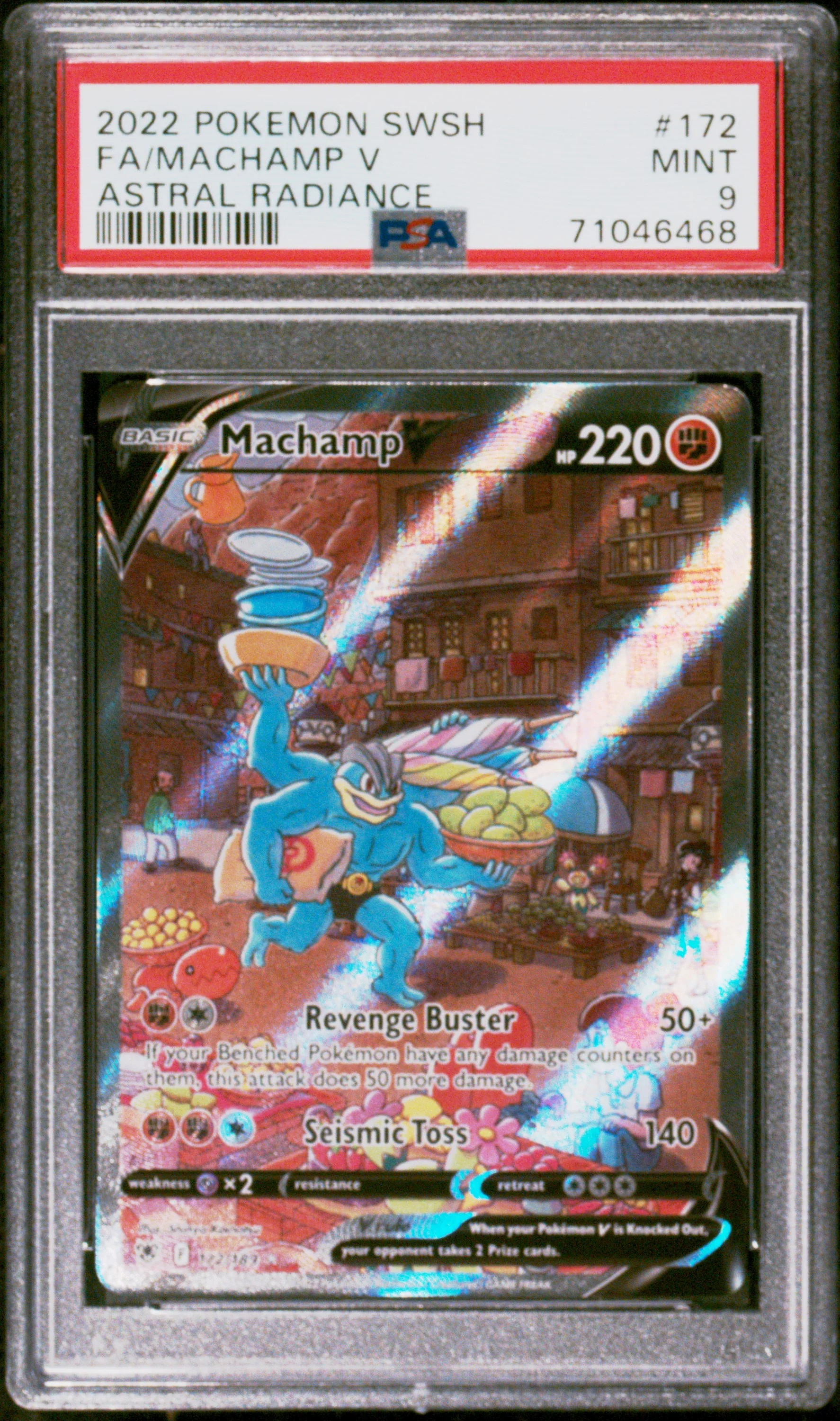 PSA 9 - Astral Radiance - Machamp V #172