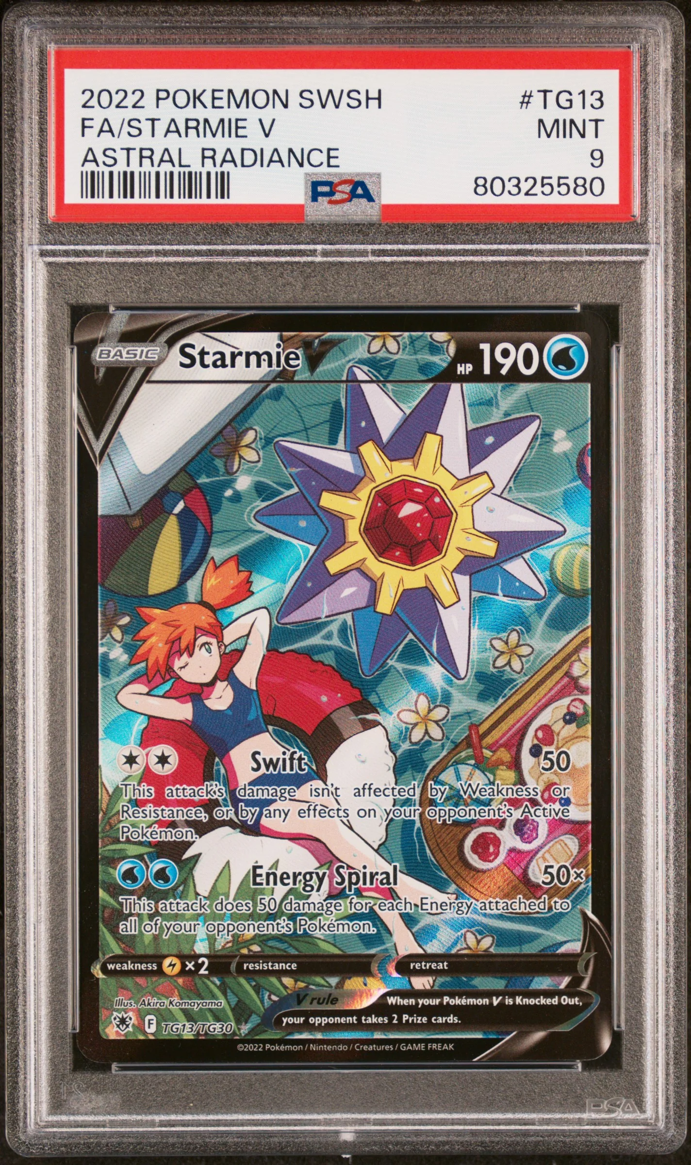 PSA 9 - Astral Radiance - Starmie V #TG13