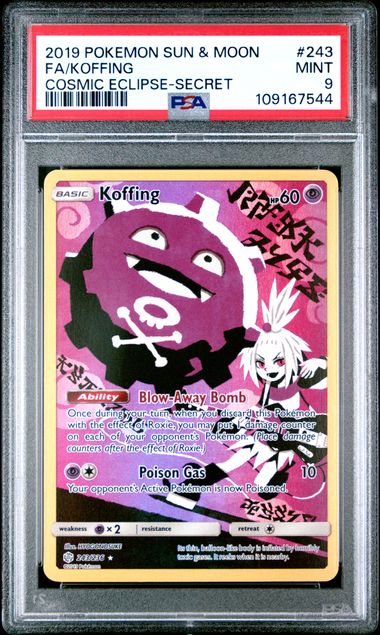 PSA 9 - Cosmic Eclipse - Koffing #243