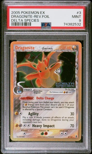 PSA 9 - Delta Species - Dragonite Reverse Foil #3