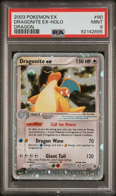 PSA 9 - EX Dragon - Dragonite EX #90