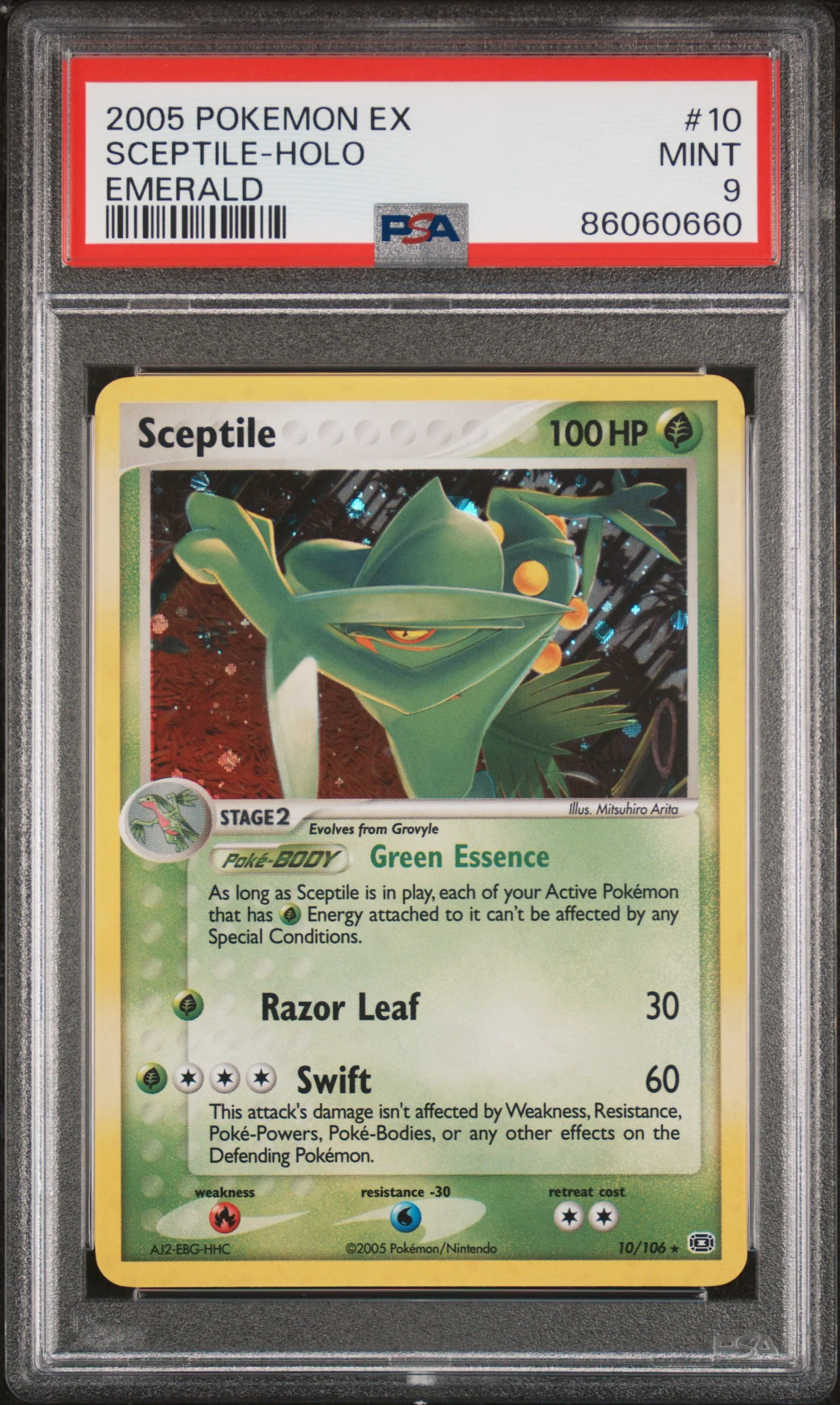 PSA 9 - EX Emerald - Sceptile Holo #10