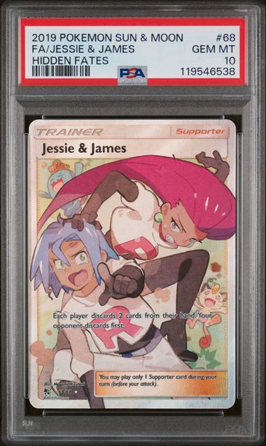 PSA 10 - Hidden Fates - Jessie & James #068