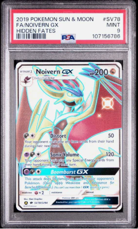 PSA 9 - Hidden Fates - Noivern GX #SV78