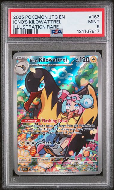 PSA 9 - Journey Together - Iono's Kilowattrel #163