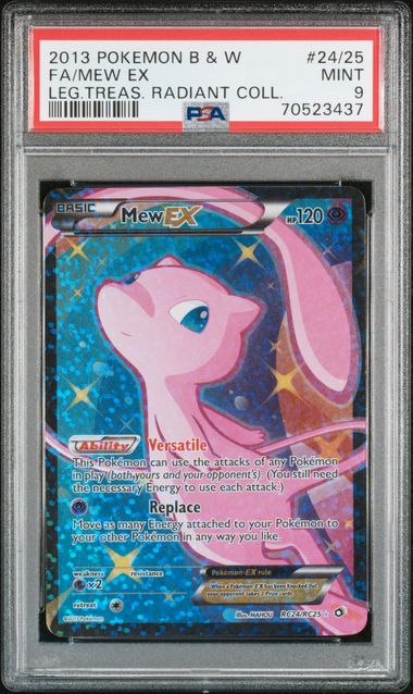PSA 9 - Legendary Treasures - Mew EX #RC24