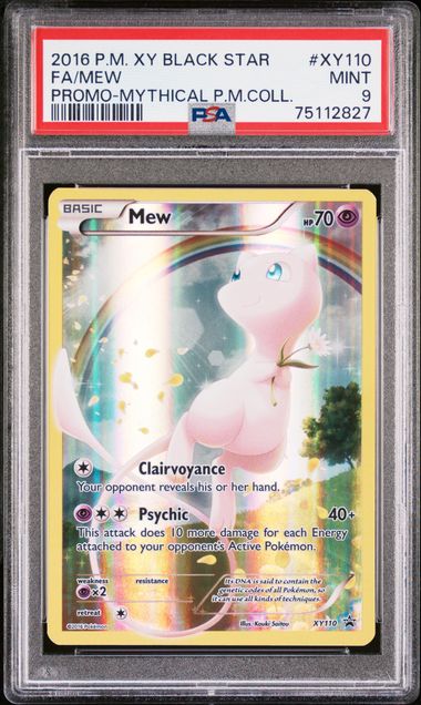 PSA 9 - Mythical Collection Promo - Mew #XY110