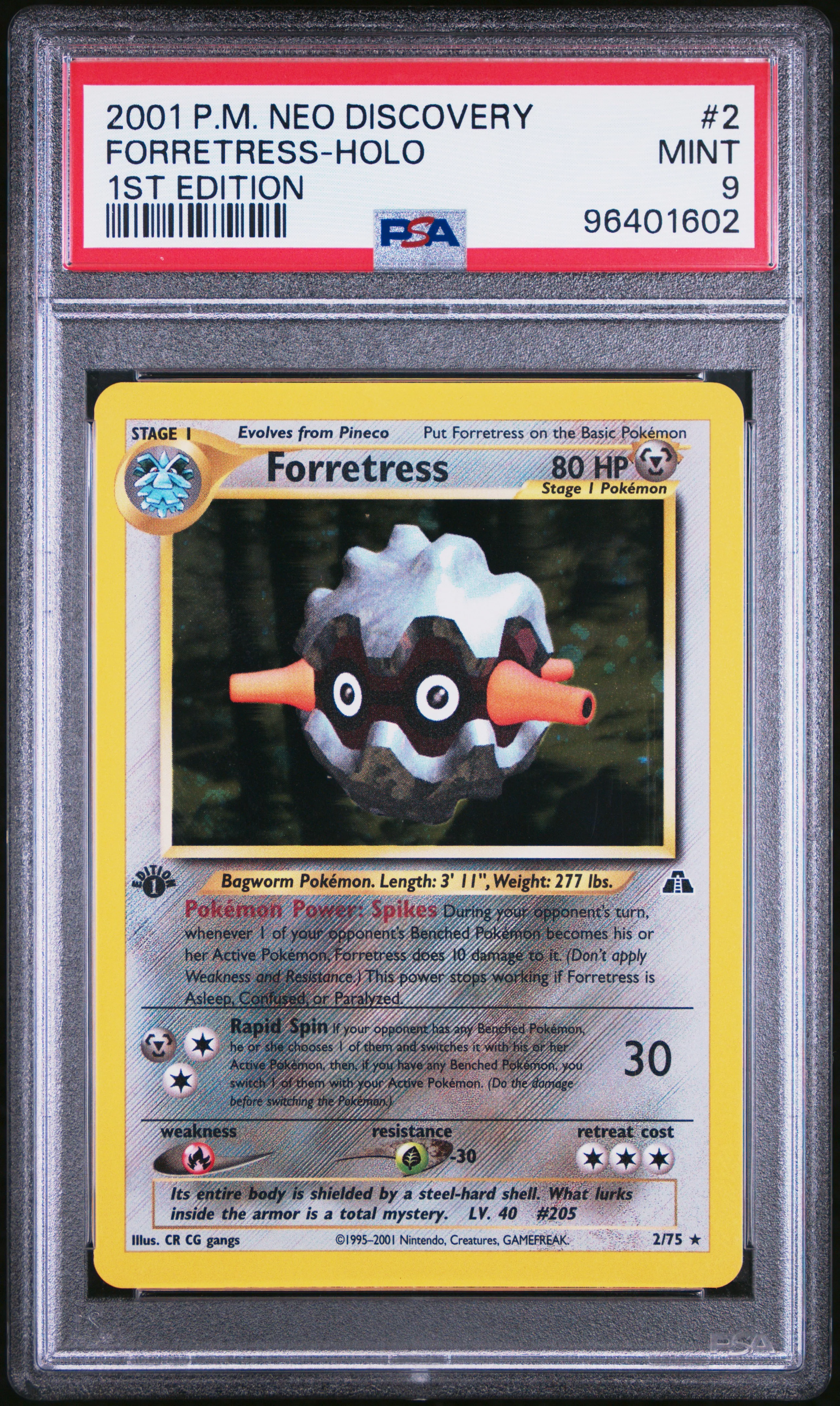 PSA 9 - Neo Discovery 1st Edition  - Forrestress Holo #2