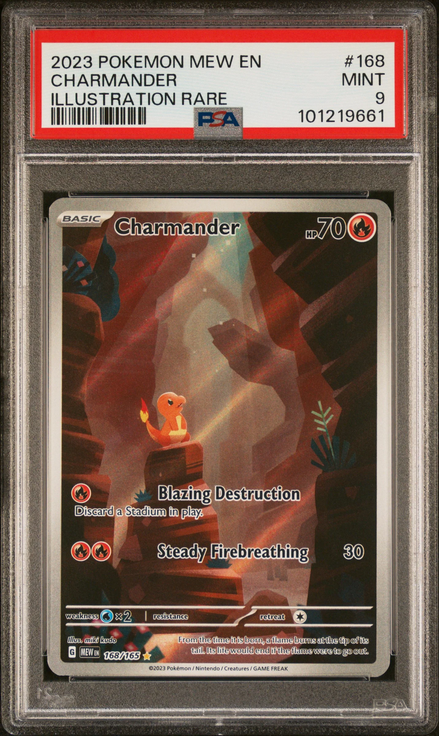 PSA 9 - Pokemon 151 - Charmander #168