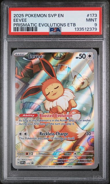 PSA 9 - Prismatic Evolutions ETB - Eevee #173