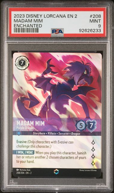 PSA 9 - Rise of the Floordborn - Madam Mim Enchanted #208