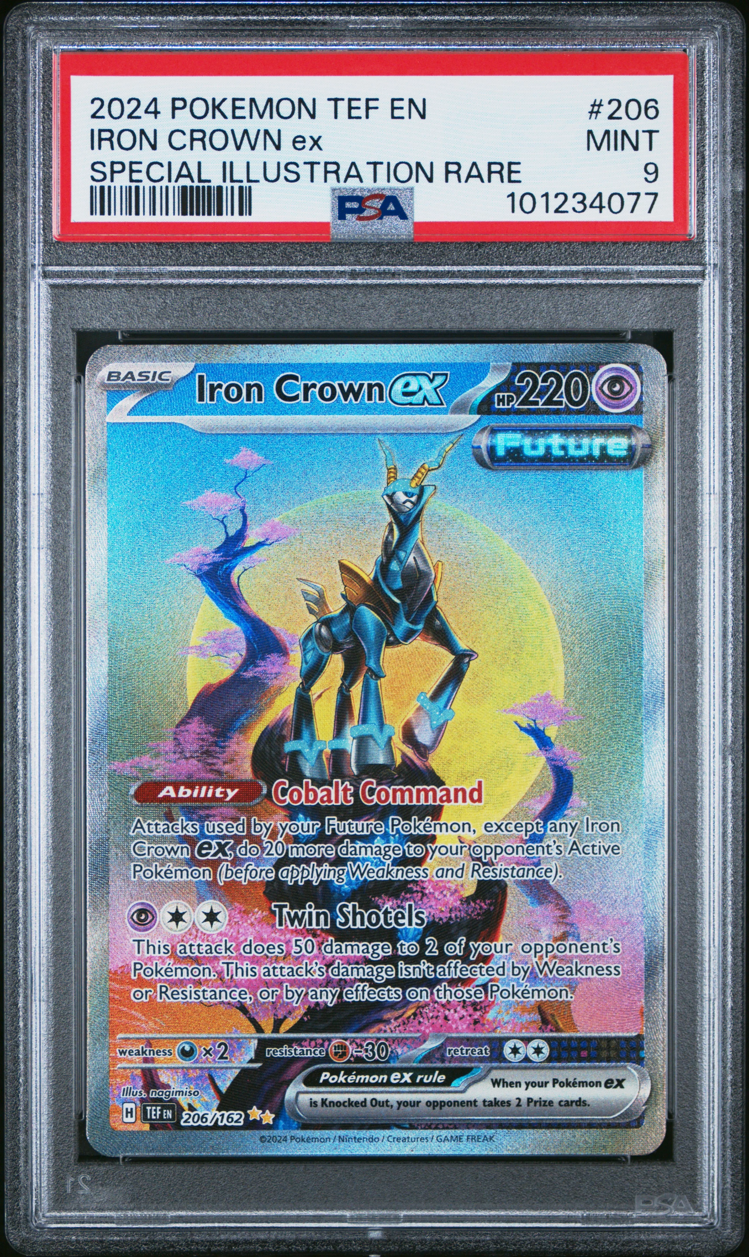 PSA 9 - Temporal Forces - Iron Crown Ex #206